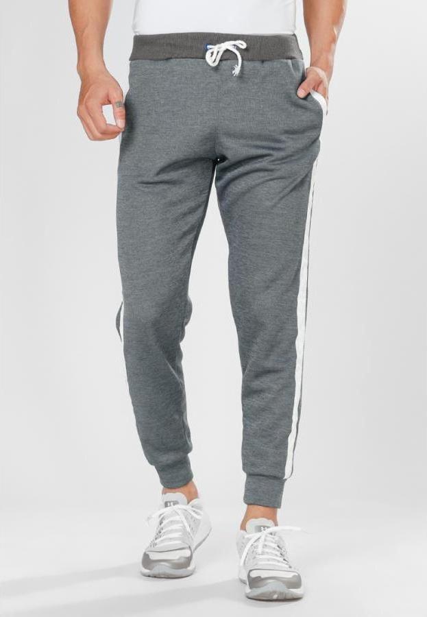 Quần Dài Jogger Nam Phối Sọc 1041 xám