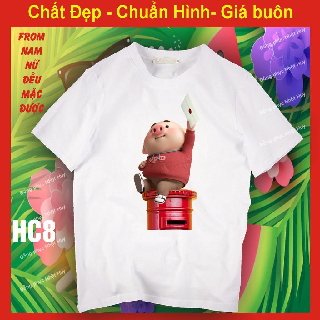 Áo thun heo con ngộ nghĩnh dễ thương 5