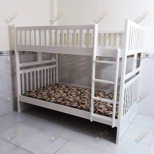 Giường Tầng Unit Có Hộc Kéo -Trắng