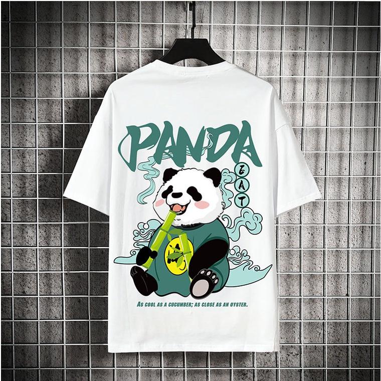 Bộ Quần Áo Nam Nữ Thể Thao Unisex Quần Short Áo Thun Họa Tiết Gấu Trúc In Chữ PANDA Ulzzang Zenkonu QA NAM 1000092V1