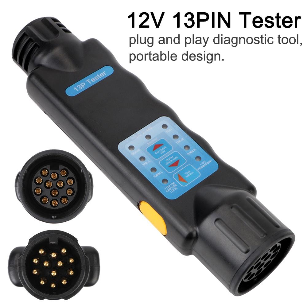 Thiết bị kiểm tra đèn xe tải/xe hơi 13 Pin 12V