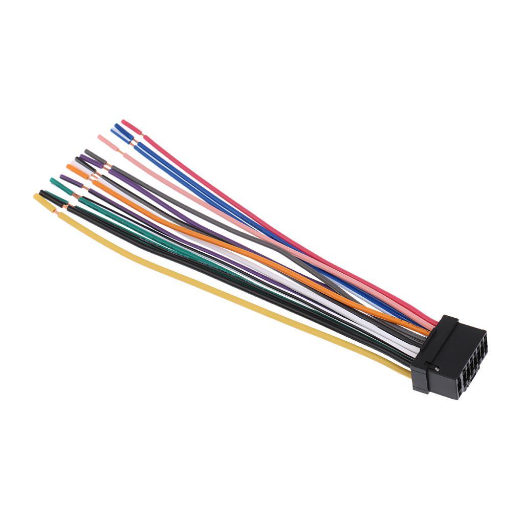 2X Audio Speaker Connector Wire Harness For  CDA-9887 Aftermarket Radio