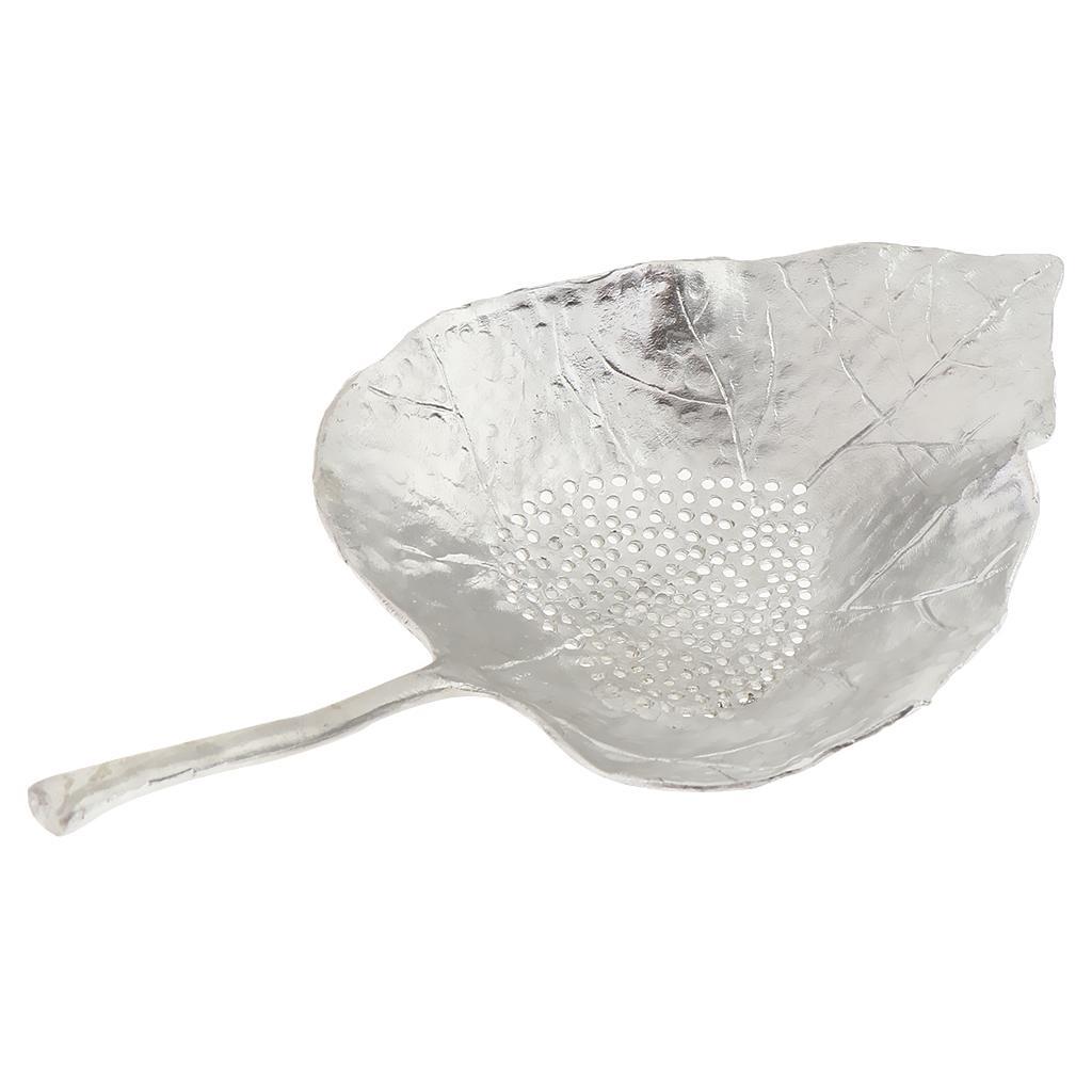 2 Pieces Pure Tin Tea Filter Strainer Leaf Shaped Kungfu Tea Set Accessory