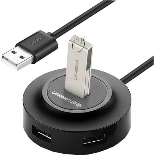 Cổng chuyển đổi Ugreen 4-in-1 USB 2.0 Hub 1m CR106 - Hàng chính hãng