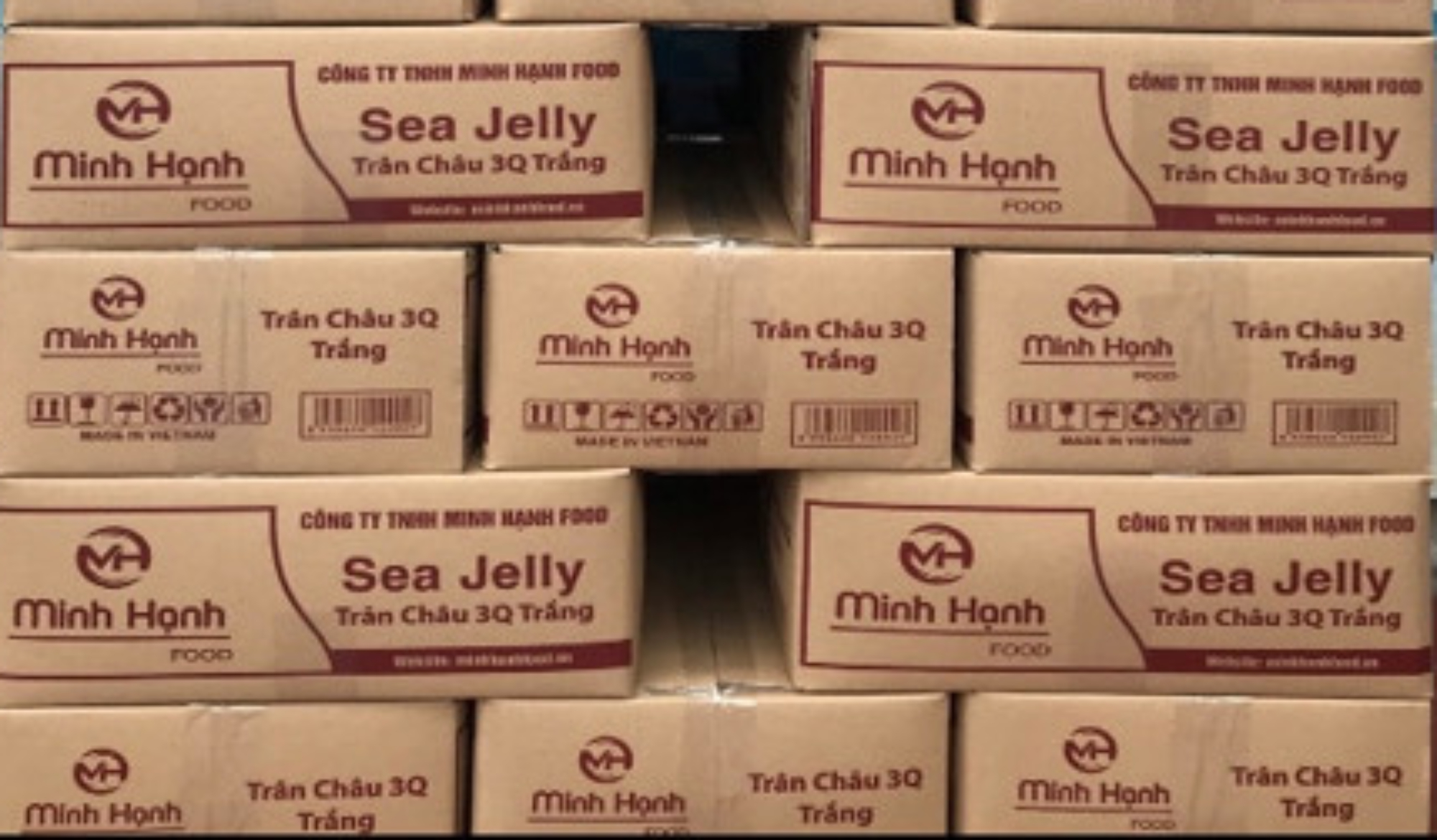 Combo 2 gói Trân Châu Trắng 3Q Sea Jelly 2 kg/Thạch Ngọc Trai 3Q Sea Jelly