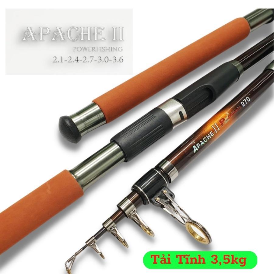 Cần câu máy Apache II cần câu rút  chuyên câu cá lăng xê câu lục lure cá lóc cá sộp chất lượng giá rẻ AK FISHING