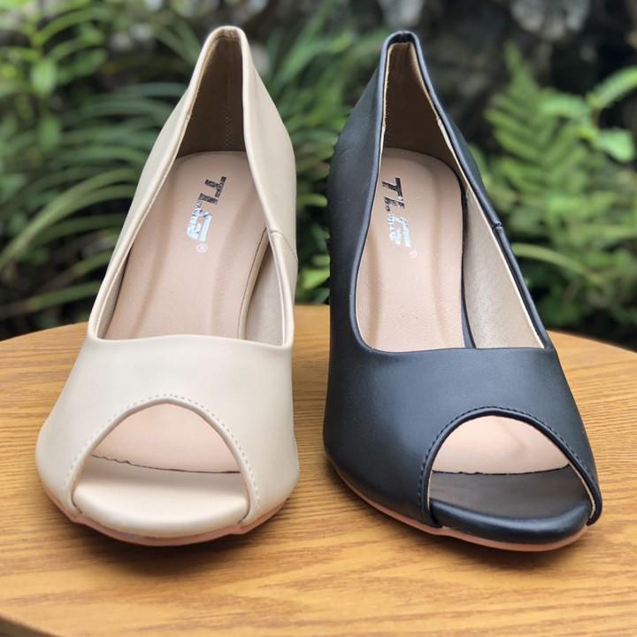 Giày da cao gót nữ 21298 hot trend
