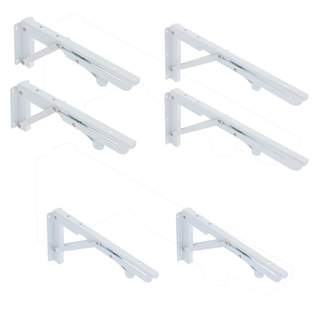 2Pcs Right Angle Bracket L Shape Shelf Support Joint Corner Brace 11inch