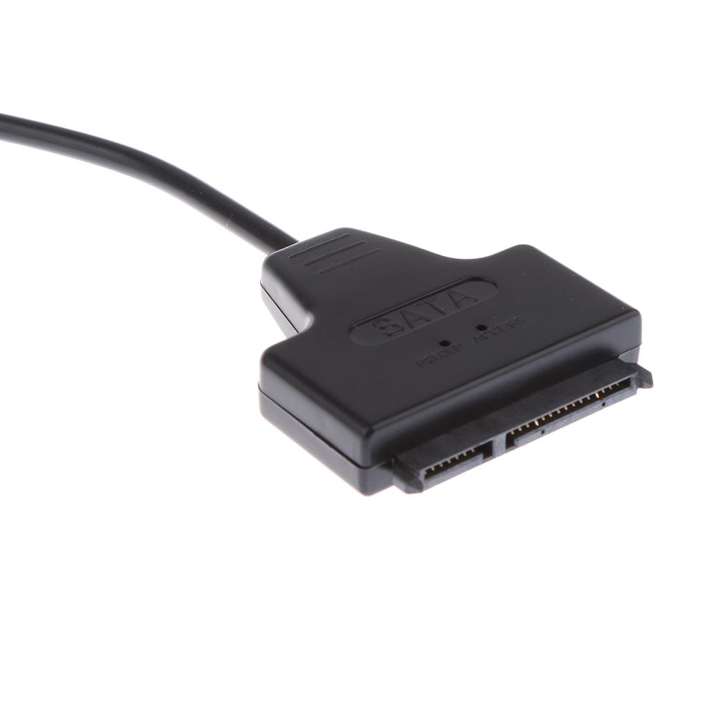 USB 2.0 to 2.5'' 7+15P 22Pin SATA 2.0 HDD/SSD Adapter Cable for Win/Mac