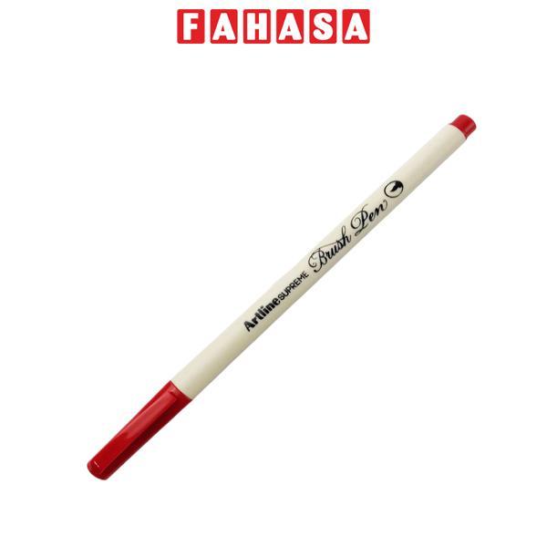 Bút Lông Đầu Cọ Artline Supreme Brush Pen EPFS-F - Màu Đỏ