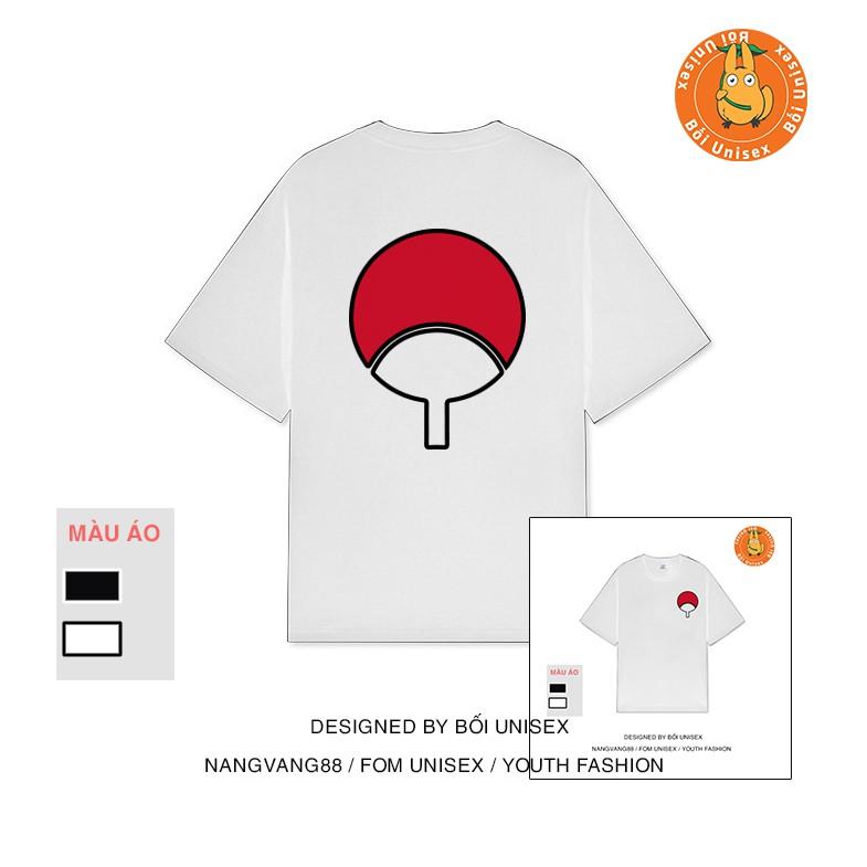 Áo Thun Tay Lỡ Nam Nữ Gia Tộc UCHIHA Bối Unisex