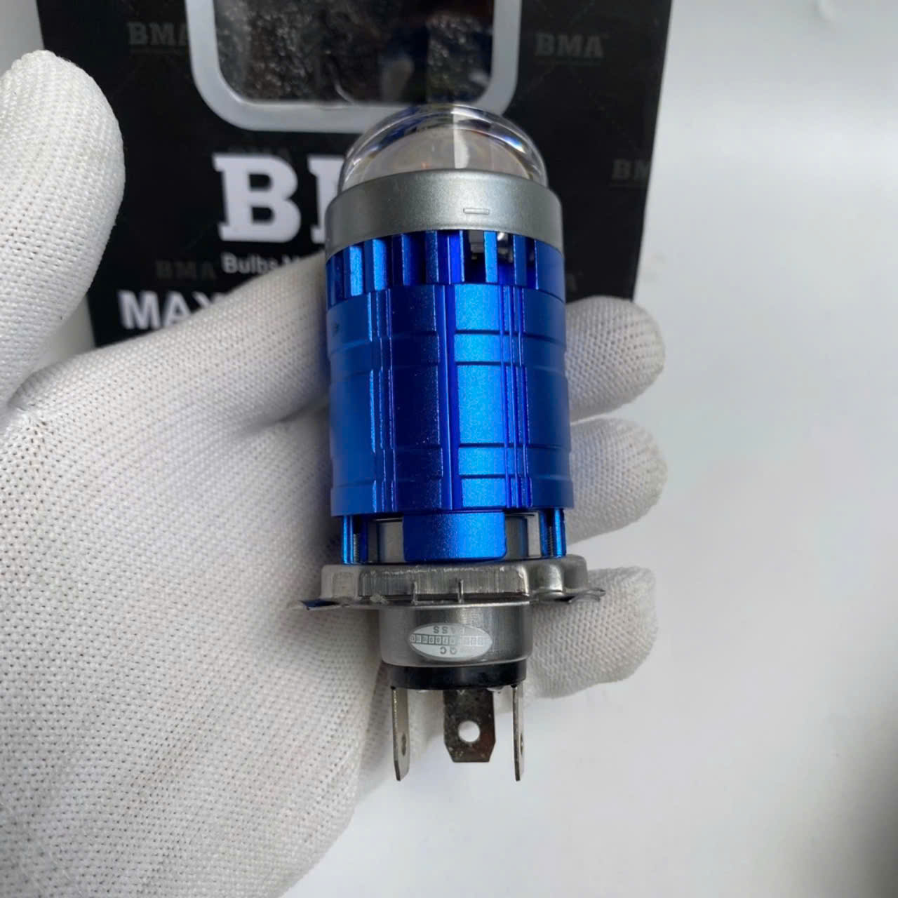 Đèn LED Pha Bi Cầu W2F BMA , 50W Chân H4 Lắp như zin Các Dòng Xe Máy, Ô Tô , đèn sài được cả điện máy và điện bìnhCó Trợ Pha Laser