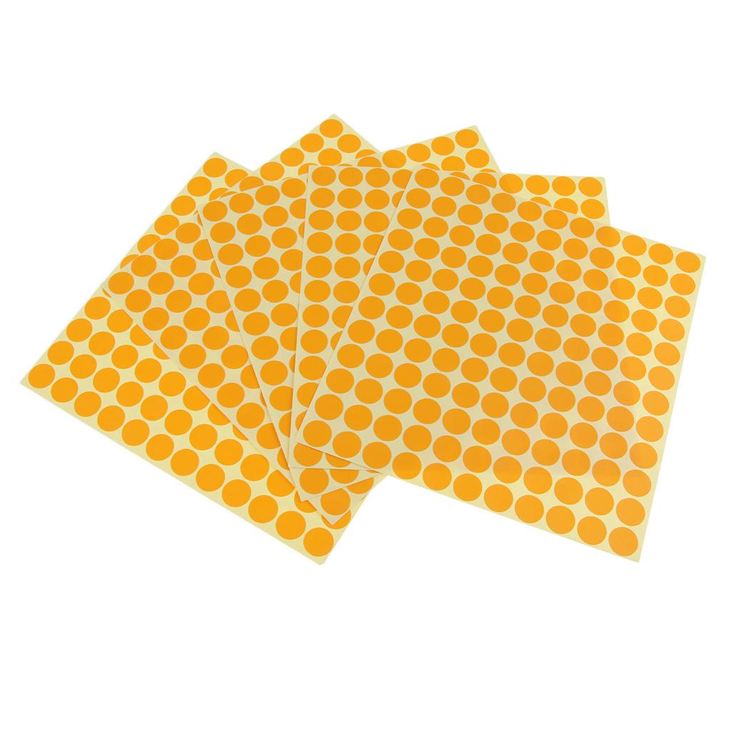 5 Sheets Essential Oil Bottle Cap Stickers Self Adhesive Labels Round Silver