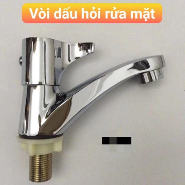 Vòi chậu rửa mặt lavabo inox nước lạnh, vòi chậu inox gật gù bồn rửa mặt