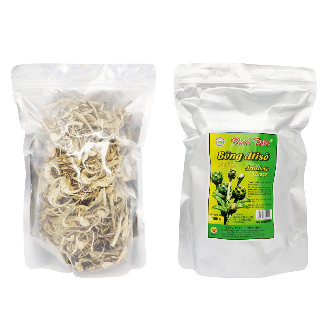 Bông Atiso Sấy Khô Vĩnh Tiến (Túi 150g) - Đặc sản Đà Lạt - chống oxy hóa, tốt cho tiêu hóa.