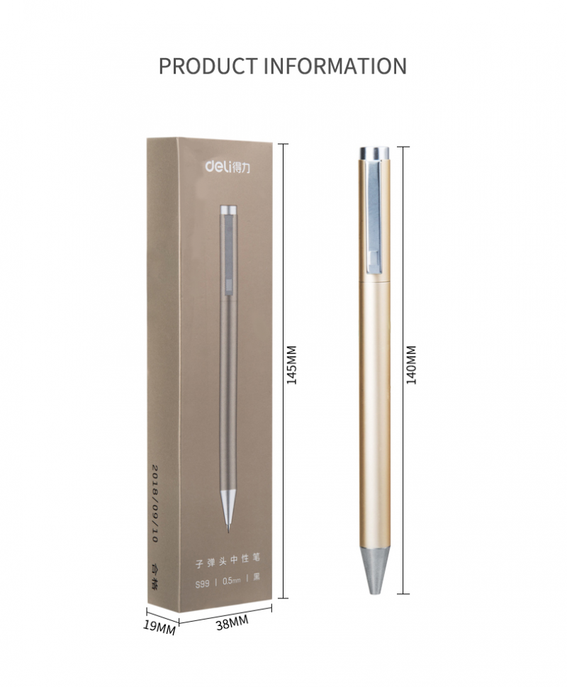 Bút ký kim loại Xiaomi 0.5mm Refill cho Xiaomi Bút ký Deli Bút ký Swiss Refill Roller Roller Ball Sign Bút Mi Xiomi Bút ký