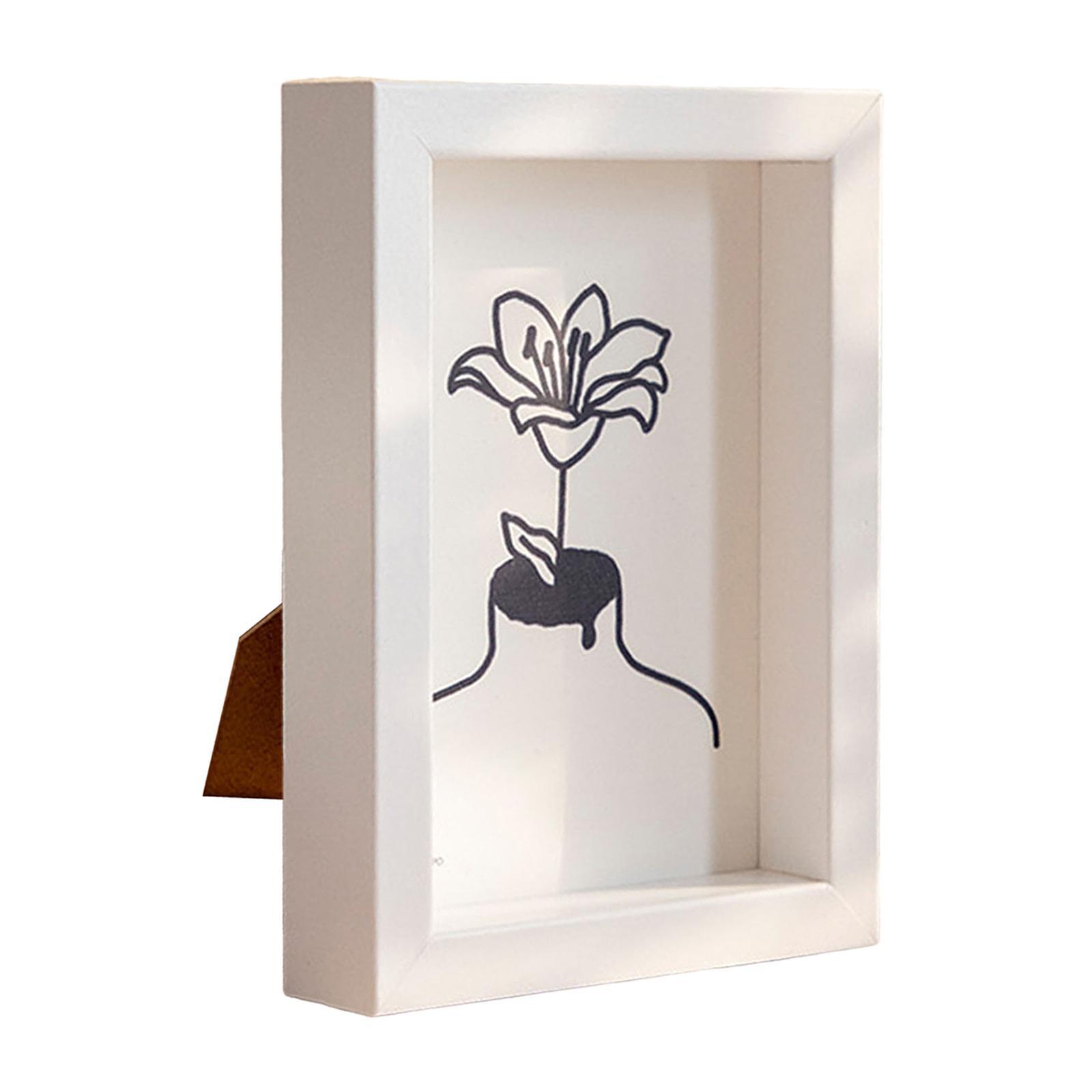 Modern Wooden Picture Frame Photo Holder Desktop and Wall Square Photo Frame