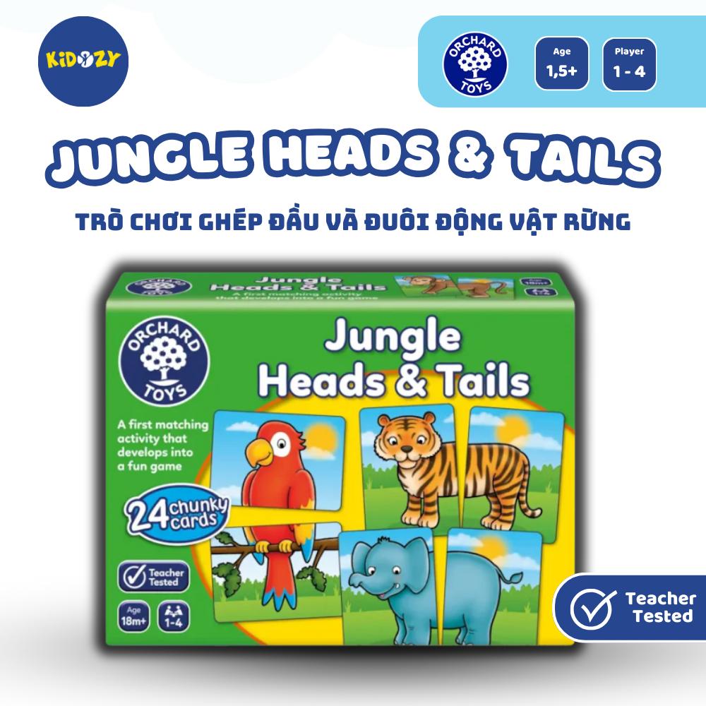 Trò chơi trí tuệ Jungle Heads &amp; Tails - Orchard Toys giúp trẻ phát triển phối hợp tay mắt và ghi nhớ