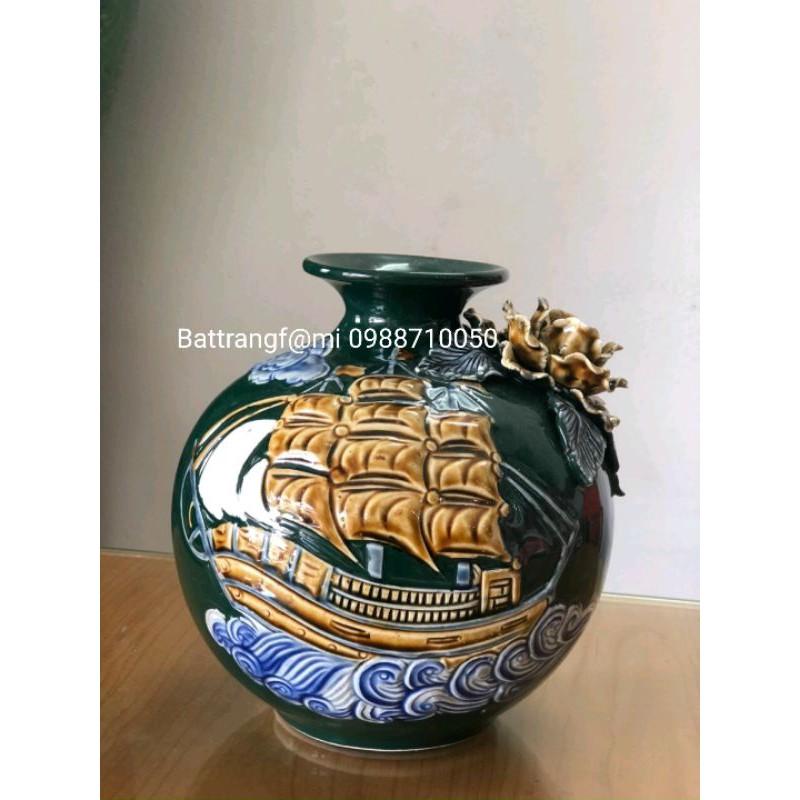Bình hút lộc mini đắp nổi,H18cm