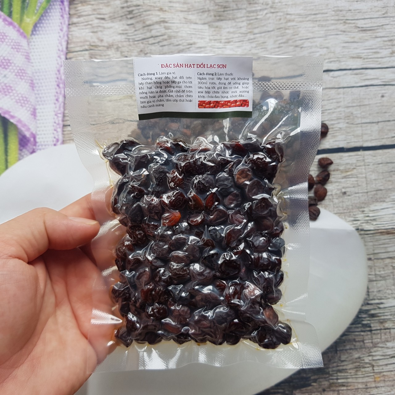 Đặc sản hạt dổi Hòa Bình túi 100gr chọn lọc khoảng 300 hạt