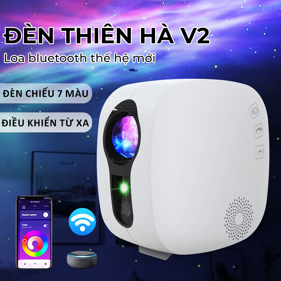 Đèn thiên hà v2 có loa bluetooth thế hệ mới, - D1462