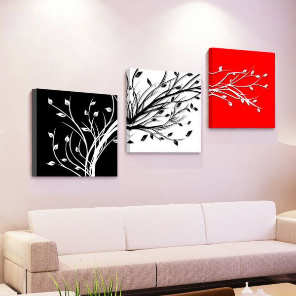 Tranh ghép 3 tấm ép lụa kim sa - tranh ghép treo tường hiện đại - tranh treo tường phòng khách - phòng ngủ - khách sạn - tặng kèm đinh 3 chân
