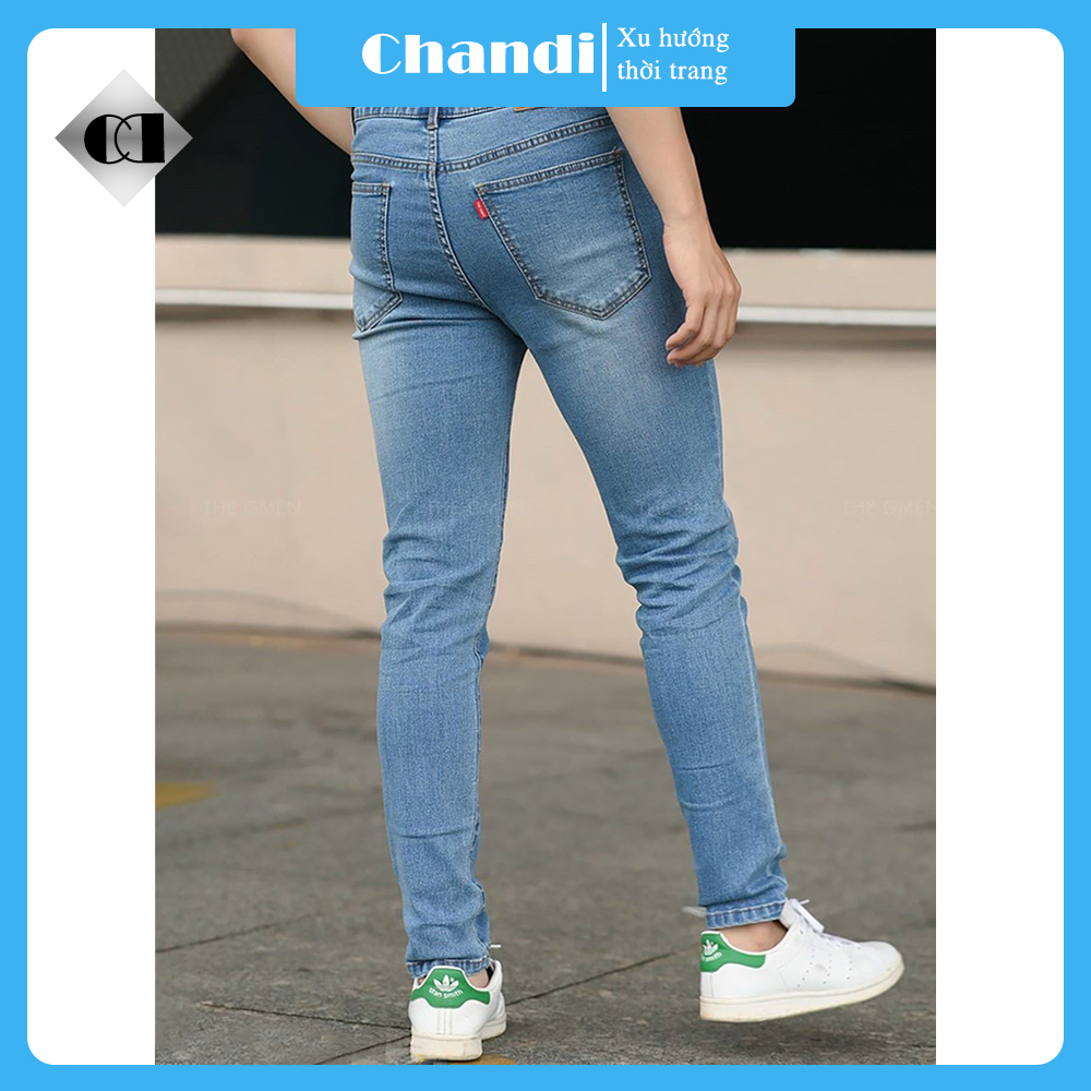 Quần Bò Nam cao cấp thương hiệu Chandi, chất jean co dãn mẫu mới nhất MD22