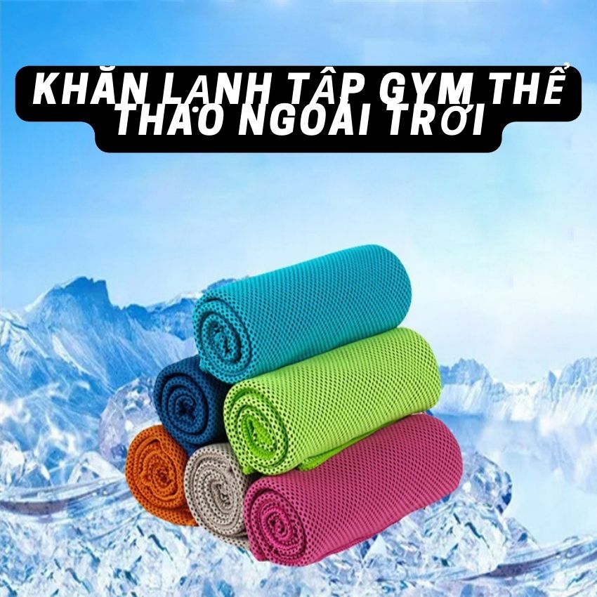 Khăn Lạnh Thể Thao Tập Gym Siêu Thấm Hút Sử Dụng Đa Năng Đi Tập Thể Thao Đạp Xe Leo Núi VIE16