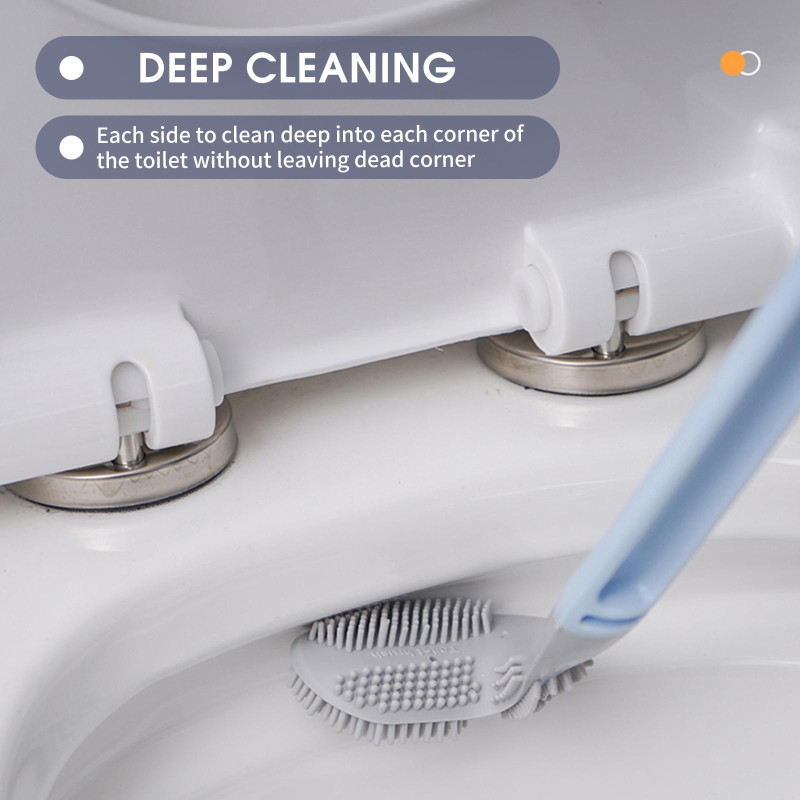 Bàn chải nhà vệ sinh có giá treo tường TPR làm sạch sâu