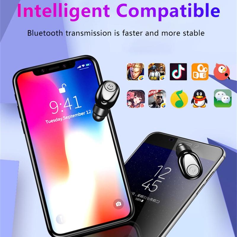 Mới F9 TWS Bluetooth Không Dây Tai Nghe 9D Stereo Thể Thao Chống Thấm Nước Tai Nghe Nhét Tai Tai Nghe Có Micro