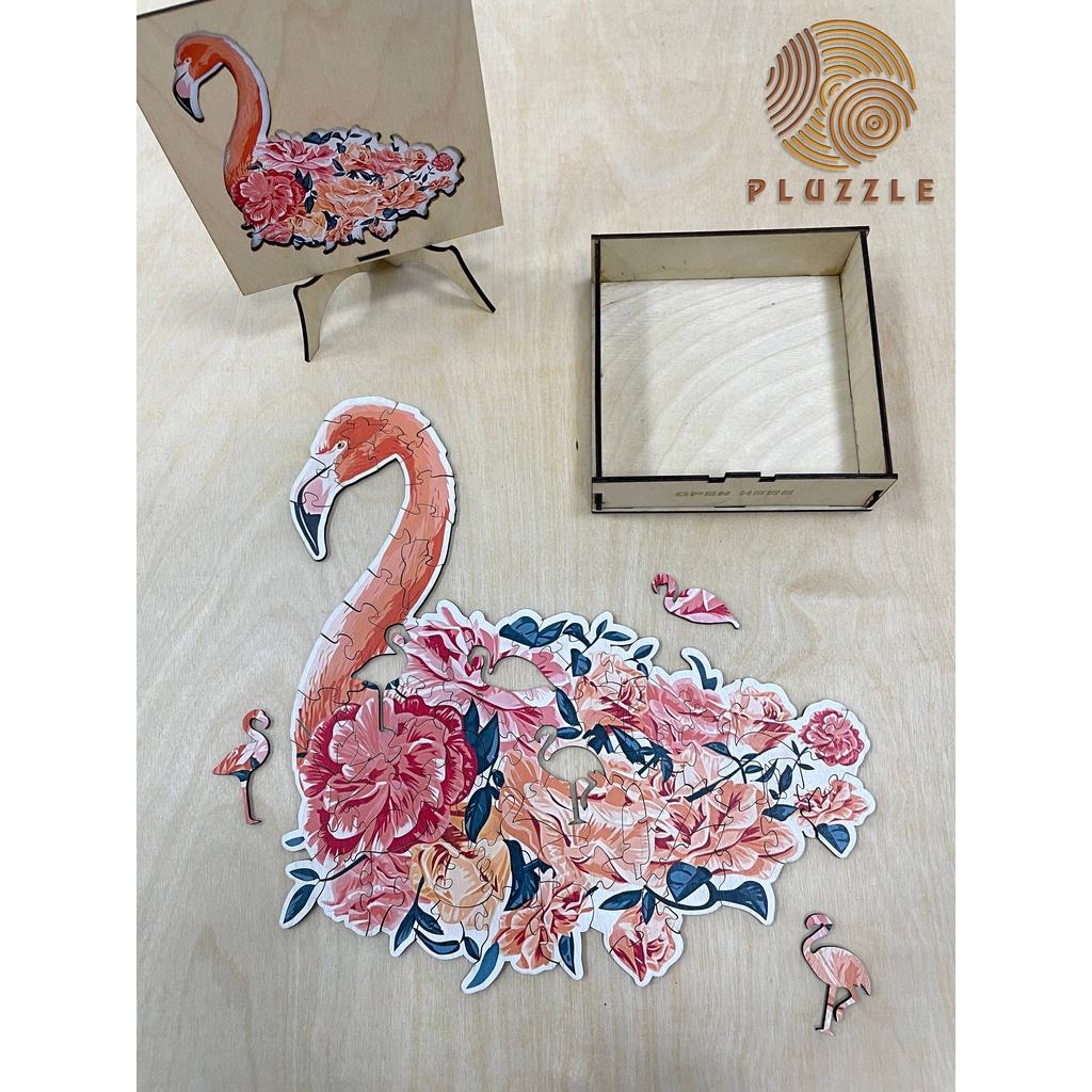 PLUZZLE Bộ xếp hình gỗ thông minh puzzle đồ chơi ghép hình - Hồng Hạc - PZ042