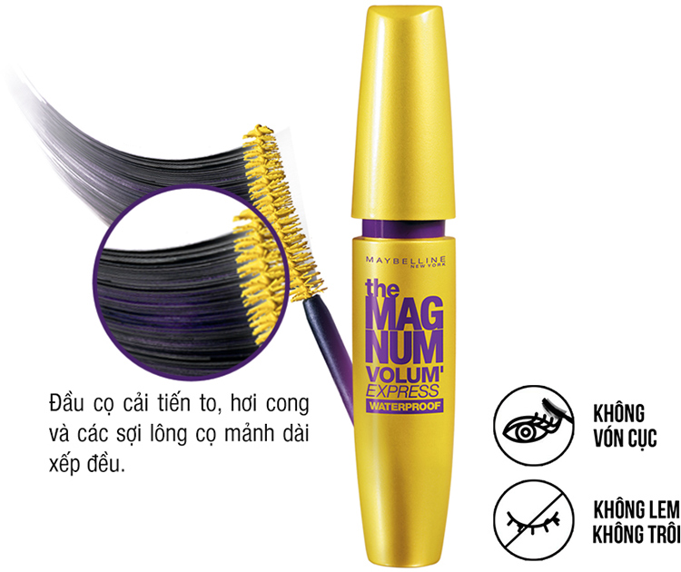 Mascara Maybelline Làm Dày Mi Magnum Volum Express 9.2ml