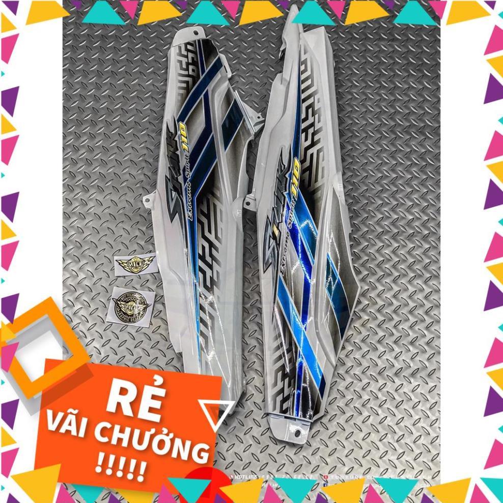 Tem Rời Sirius Mẫu Hoa Văn Ô Vuông Trắng Đen Xanh