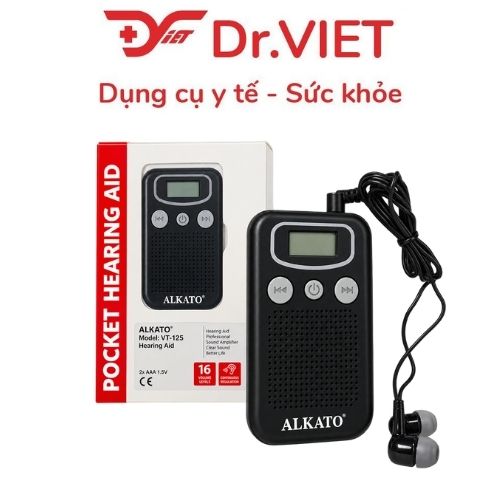 Máy trợ thính Alkato có dây VT-125 phù hợp cho người già, người thính lực kém