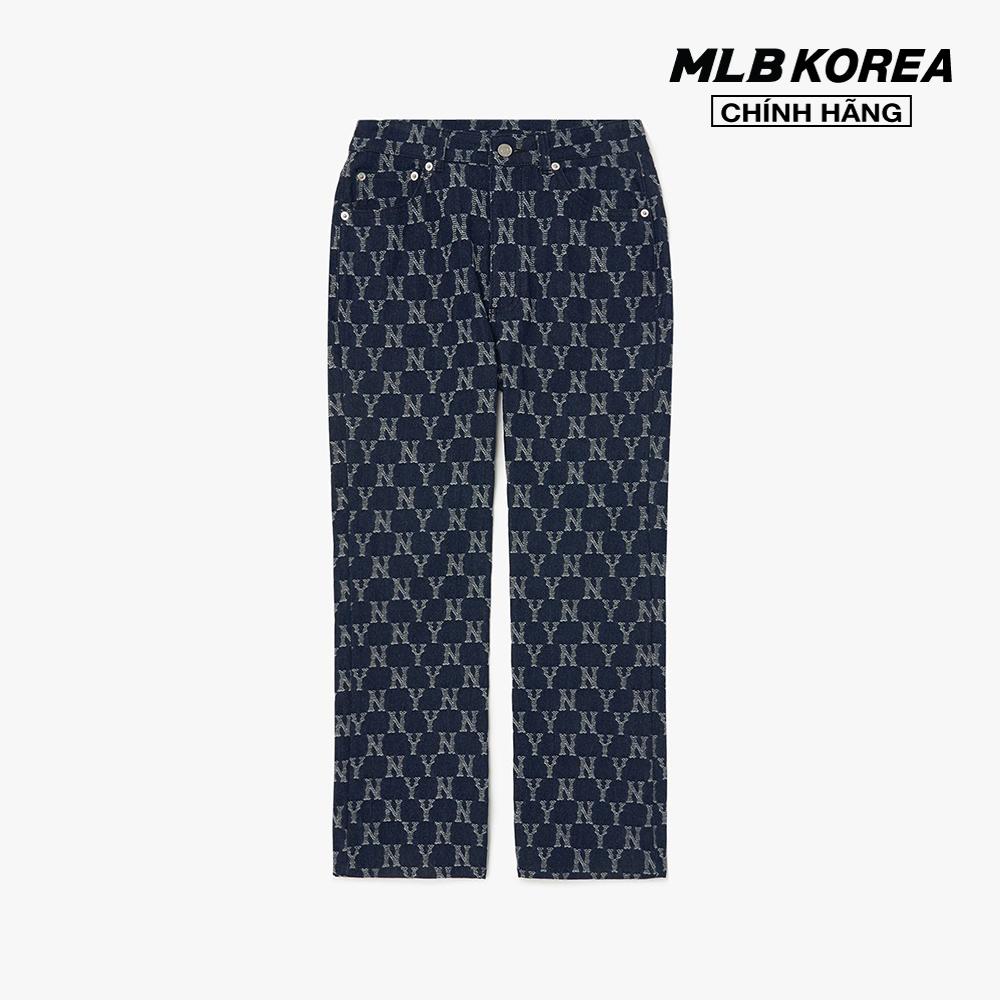 MLB - Quần jeans nữ Classic Monogram Stripe Jacquard 3FDPM0424