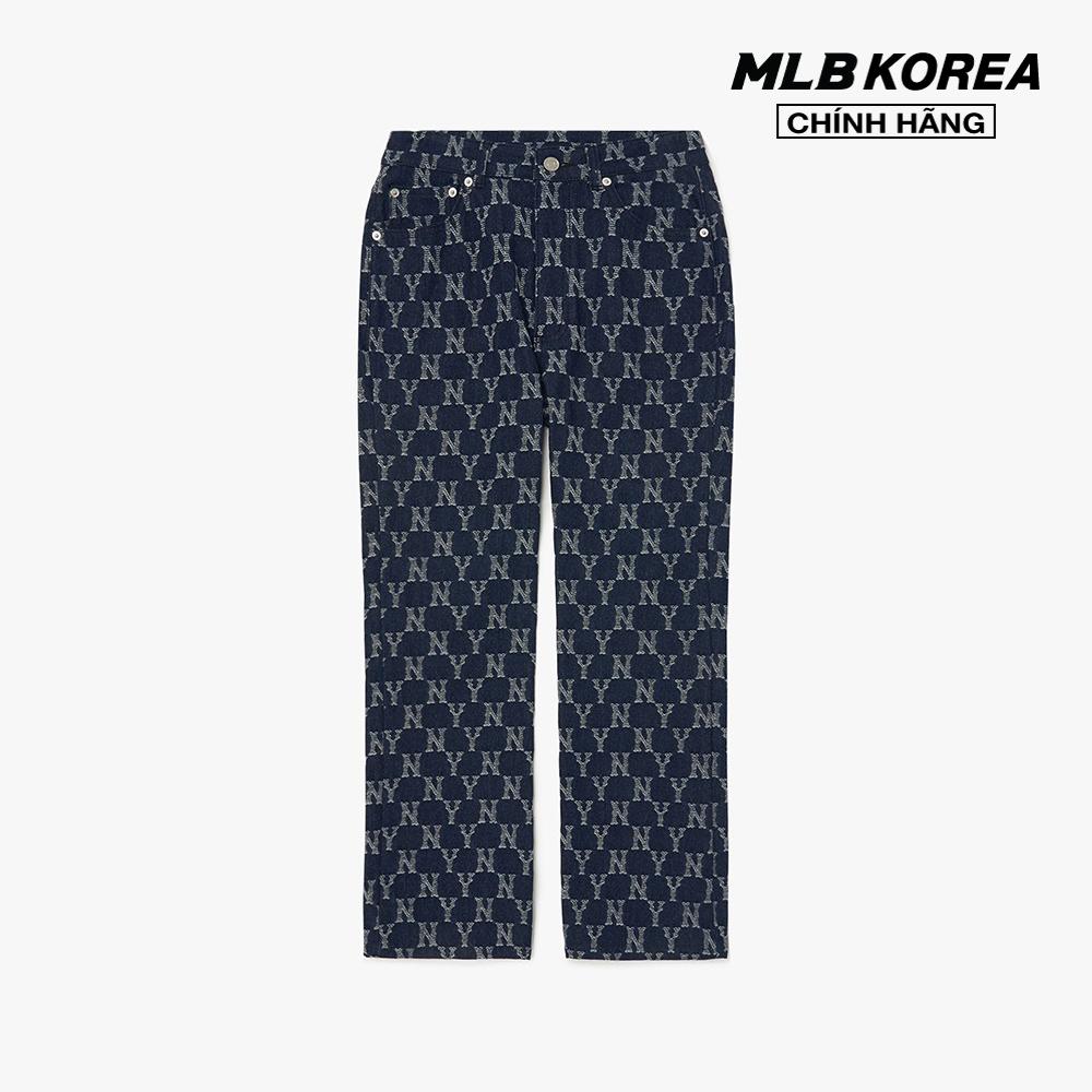 MLB - Quần jeans nữ Classic Monogram Stripe Jacquard 3FDPM0424-50NYD