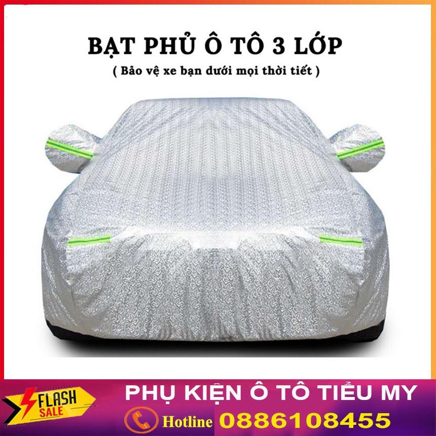 Bạt Trùm Che Phủ ô tô 3 lớp tráng Nhôm Chống Xước, Chống Nắng, Chống Mưa - Hàng loại dầy cao cấp