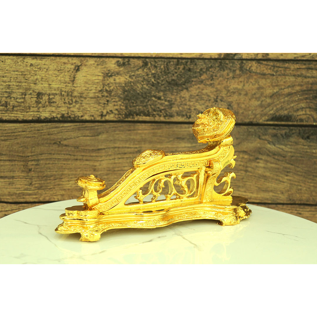 Quà tết cho doanh nghiệp - Mô hình gậy như ý mạ vàng 24k cao cấp