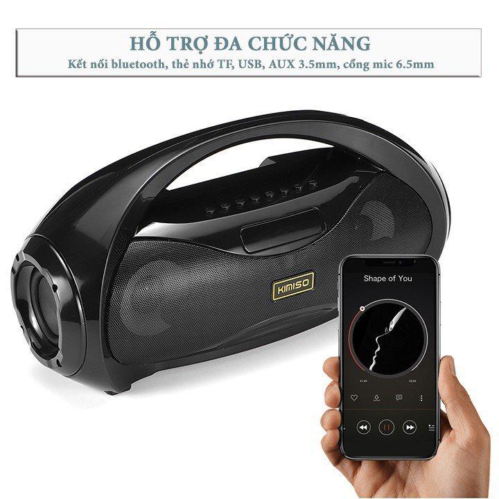 Loa Bluetooth Kimiso KM-S2 Xách Tay - Tặng Kèm Mic Hát - Siêu Bass - PIN 10000 MAh - Hàng Loại I Chuẩn