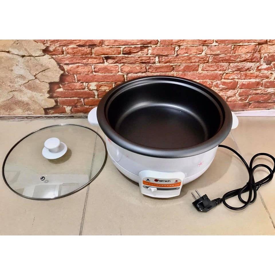 Nồi lẩu, hấp điện đa năng Elmich EL-3566 dung tích 3.5L tặng kèm xửng hấp bảo hành 2 tháng