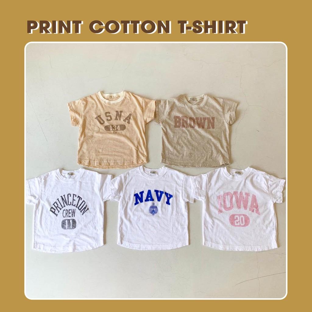 Áo thun cotton Hàn Quốc phù hợp bé trai & bé gái