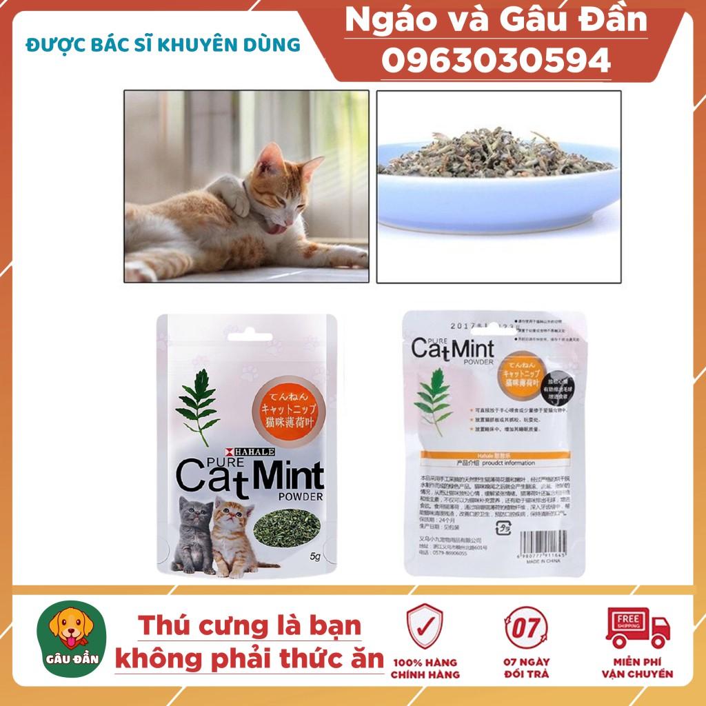 Túi Cỏ bạc hà catnip cho mèo thư giãn Ngáo Và Gâu Đần - Catnip khô cho mèo - Bạc hà cho mèo