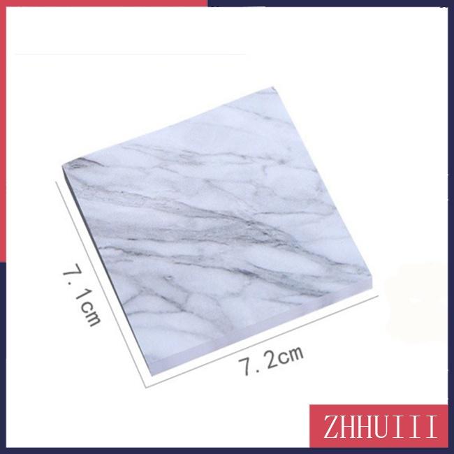 JT Simple Marble Pattern Self Adhesive Memo Pad Sticky Notes School Office Stationery