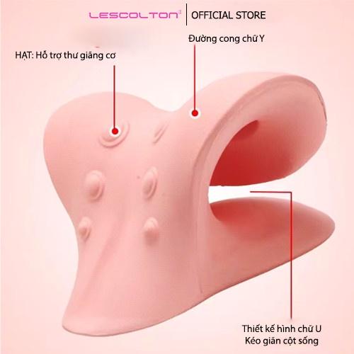 Dụng cụ massage cổ vai gáy Lescolton nắn chỉnh cột sống cổ, chống méo đầu, mát xa giảm đau hiệu quả