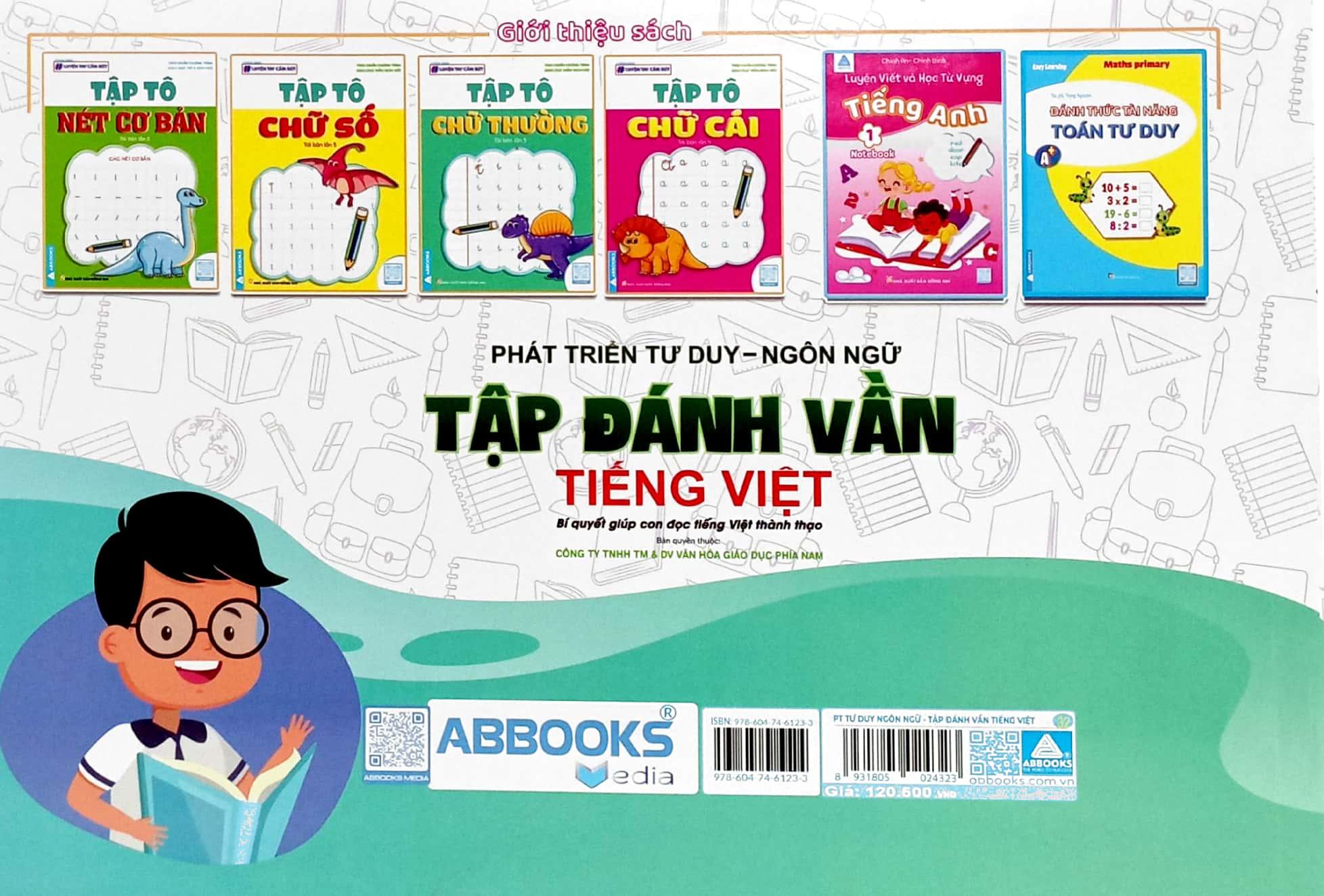 Phát Triển Năng Lực Tư Duy - Ngôn Ngữ - Tập Đánh Vần Tiếng Việt (4-6 Tuổi) (Tái Bản 2024)