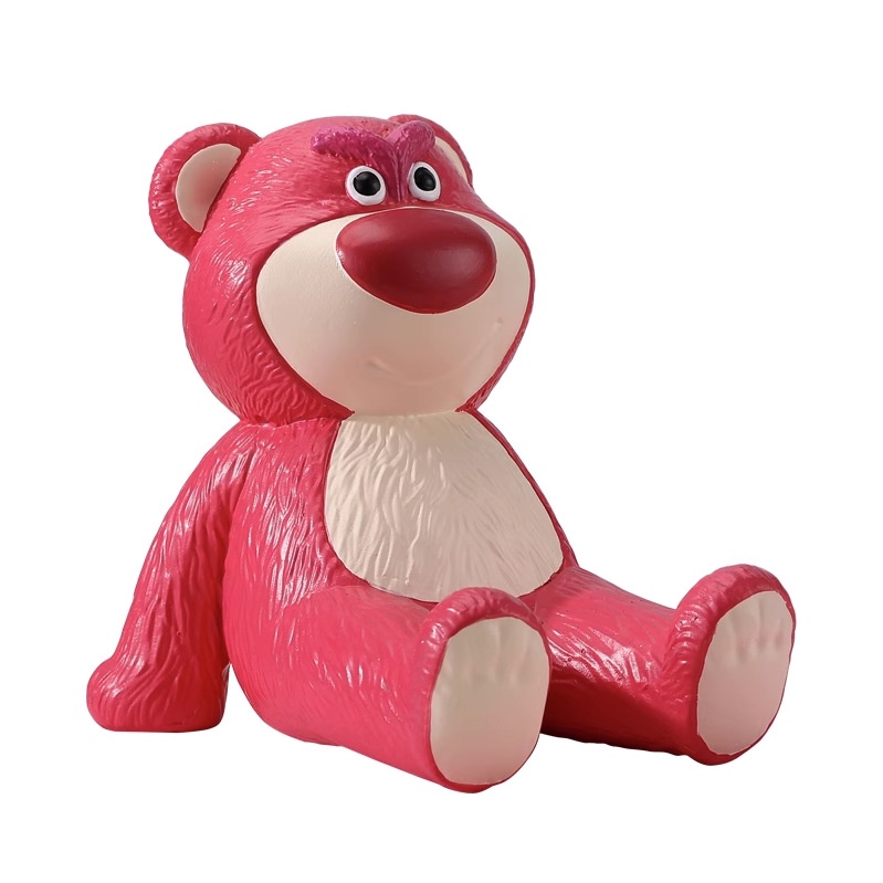 Giá đỡ kệ đỡ điện thoại, máy tính bảng gấu dâu Lotso cute đáng yêu trang trí bàn học, ô tô