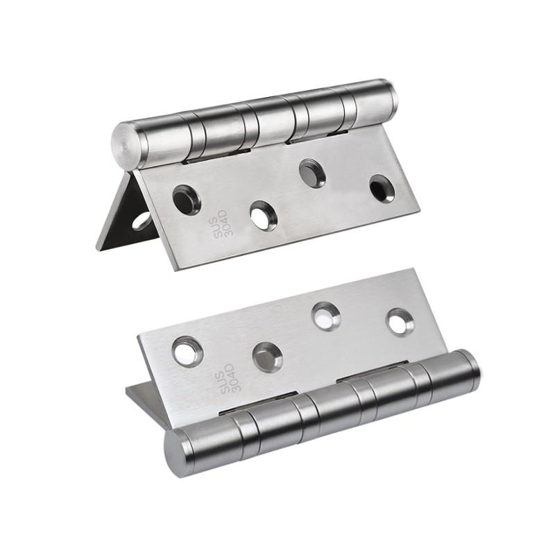 BẢN LỀ LÁ PHẲNG BLL-4X3X2.0 BẰNG INOX 304, DÀY 1.2MM CHO CỬA GỖ