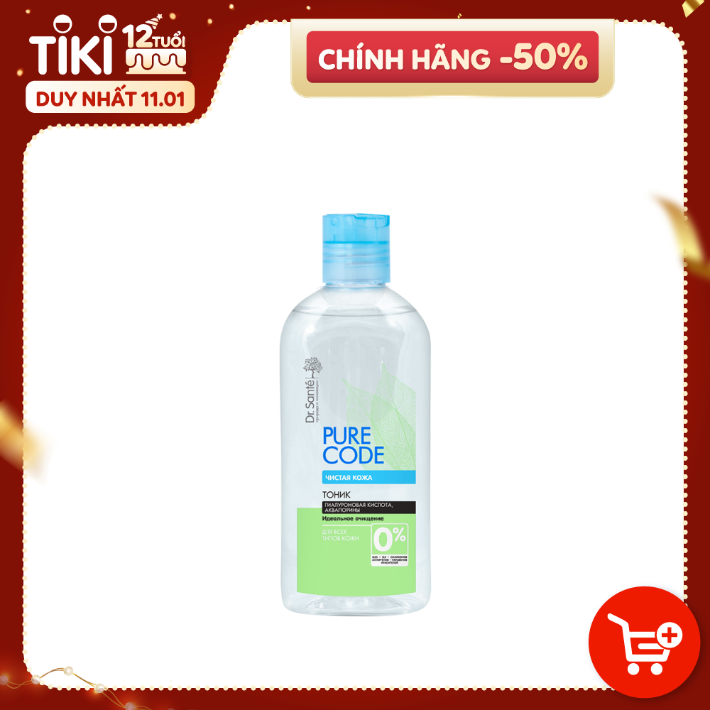 Nước cân bằng micellar Dr.Sante Pure Cоde 200ml - Dành cho mọi loại da