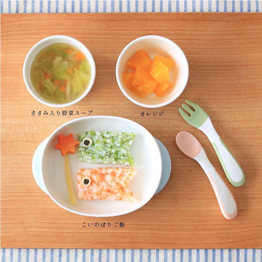 Bộ muỗng và nĩa cong TLI Richell Nhật Bản - bước 2 có hộp đựng cho bé tập tự ăn | Baby