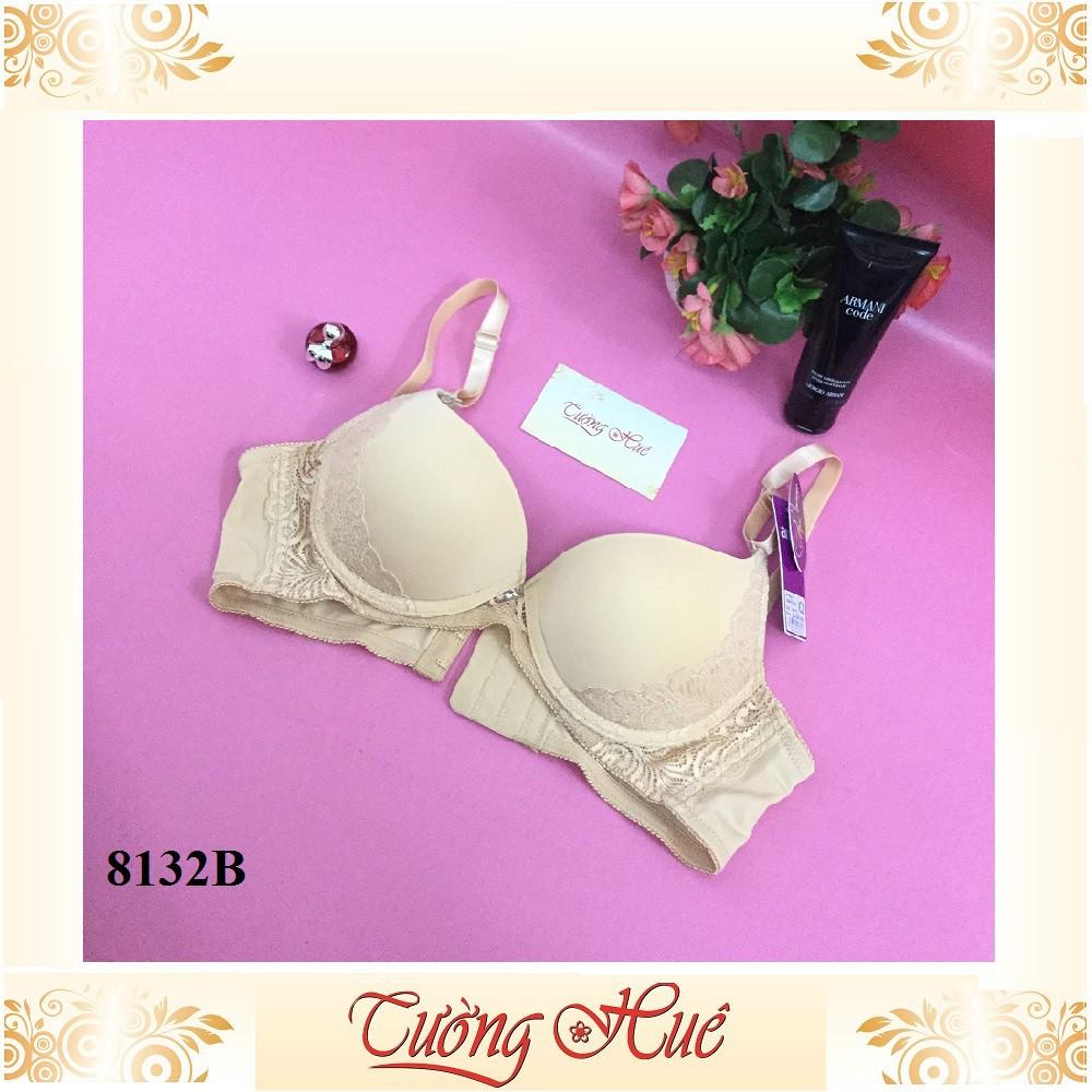 Áo lót nữ annie Bra 8132 B áo ngực nâng phối ren hoa.